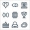 Italy line icons. linear set. quality vector line set such as steak, hand bag, vatican city, vase, barrel, pasta, fountain,