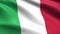 Italy Looping Flag 4K, with waving fabric texture