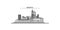 Italy, Mantua city skyline isolated vector illustration, icons