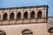 Italy. Matera. Arched loggia and diamond balustrade of Palazzo Bernardini, formerly Palazzo FerraÃ¹, 15th century AD