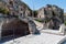 Italy. Matera. Sasso Caveoso. Rupestrian architecture. Underground Church of Santa Lucia alle Malve, 8th - 13th centuries