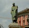 Italy, Milan, Piazza Cordusio, monument to Giuseppe Parini