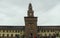 Italy, Milan, Sforza Castle, Royal courtyard, Torre del Filarete