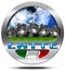 Italy Milk - Metal Icon in Italian Language