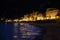 Italy, Monterosso shore at night