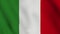 Italy national flag close up waving video animation