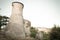 Italy, Old ruins and panoramic view