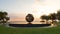 Italy, Pesaro 08/23/2019. Tomato`s ball by Arnaldo Pomodoro