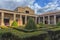 Italy, Pompei, 02,01,2018 The peristyle (garden) of the Casa