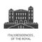 Italy,Residences , Of The Royal travel landmark vector illustration