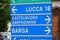 Italy road sign