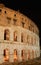 Italy. Roma. Colosseo (Coliseum) at night.