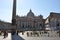 Italy, Rome. Basilica Sancti Petri. St. Peter`s square in Rome