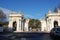 Italy, Rome.Entrance to Mussolini Park.