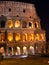 Italy. Rome. The night Collosseo.Night city landscape