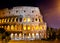 Italy. Rome. The night Collosseo.Night city landscape