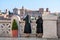Italy, Rome, the nuns at the observation platform on Capitol Hill