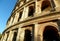 Italy, Rome, Piazza del Colosseo, Colosseum (Colosseo), view of the ruins of the ancient arena