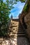 Italy, Rome, Roman Forum, stone steps staircase