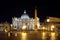 Italy.Rome.Vatican.Saint Peter\'s Square at night