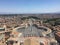 Italy. Rome. Vatican. View from Cathedral (Basilica) of St. Peter.