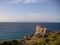 Italy, Sardinia, view of the island and the sea