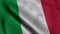 Italy Satin Flag. Waving Fabric Texture of the Flag of Italy, Real Texture Waving Flag of the Italy