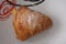 Italy : Sfogliatella, typical Neapolitan pastry, with ricotta cheese.