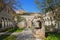 Italy. Sicily island. Palermo city. The monastery courtyard