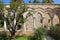 Italy. Sicily island. Palermo city. The monastery courtyard (cloister) of San Giovanni degli Eremiti Church