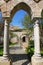 Italy. Sicily island. Palermo city. The monastery courtyard of S