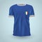 Italy soccer jersey. Vector illustration decorative design