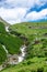 Italy, Stelvio National Park. Famous road to Stelvio Pass in Ortler Alps.