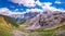 Italy, Stelvio National Park. Famous road to Stelvio Pass in Ortler Alps.