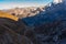 Italy, Stelvio National Park. Famous road to Stelvio Pass in Ortler Alps.