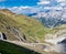 Italy, Stelvio National Park. Famous road to Stelvio Pass in Ortler Alps