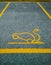 Italy.  Sustainable mobility.  Public parking area reserved for charging electric cars