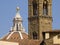 Italy,Tuscany,Florence, Cathedral and bell tower of Badia Fiorentina.