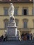 Italy, Tuscany, Florence, Dante statue on Santa Croce square.