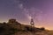 Italy Tuscany Grosseto, Mount Amiata Arcidosso, the milky way seen from the hermitage of Monte Labbro, David Lazzaretti