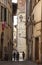 Italy, Tuscany, Pistoia. The alley.