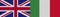 Italy and United Kingdom British Britain Fabric Texture Flag â€“ 3D Illustrations