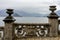 Italy, Varenna, Lake Como, a wall overlooking the lake