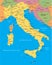 Italy vector map