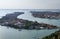 Italy, Venice, aerial view of the city