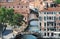 Italy- Venice- Aerial View Down a Canal From the Lagoon