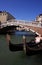 Italy Venice arched bridge and gondolas