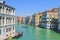 Italy, Venice August 20, 2011 View of the Grand Canal in Venice on a bright sunny day