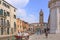 Italy. Venice. Bell tower near Church of San Barnaba