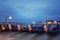 Italy, Venice Embankment at night